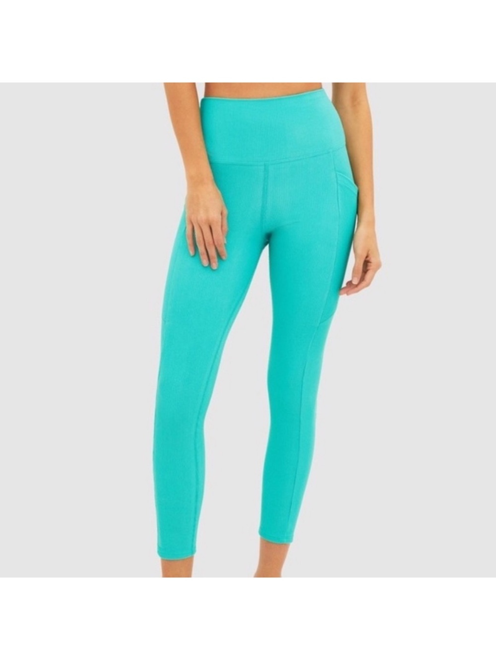 Beach Riot High Waist Pocket Leggings in Bright Teal Size XS